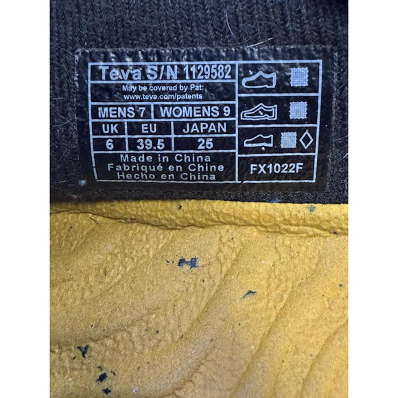 Teva Men's ReEmber Terrain Mocs Shoes Black 1129596 Men's Size 7, Women's 9 - Picture 9 of 9